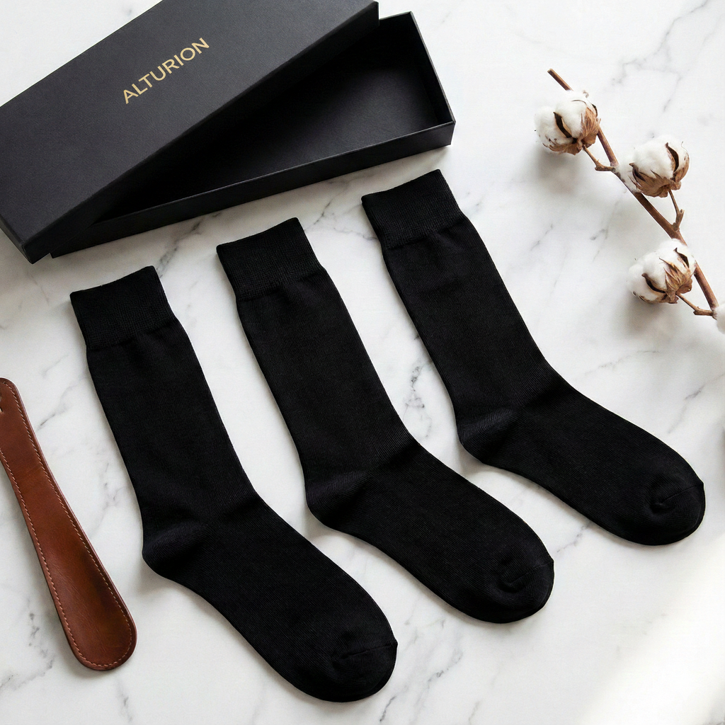 Pack De 5 Calcetines Elegantes – Negro