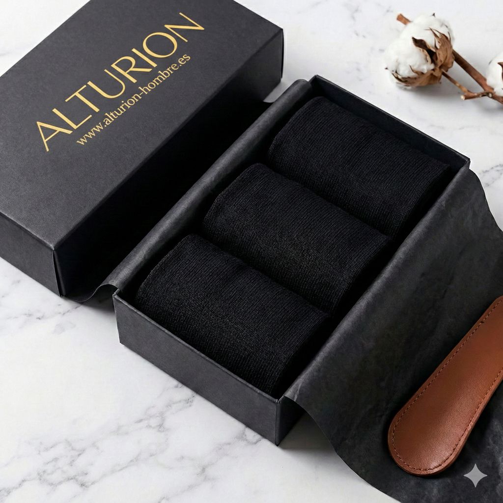Pack De 3 Calcetines Elegantes – Negro