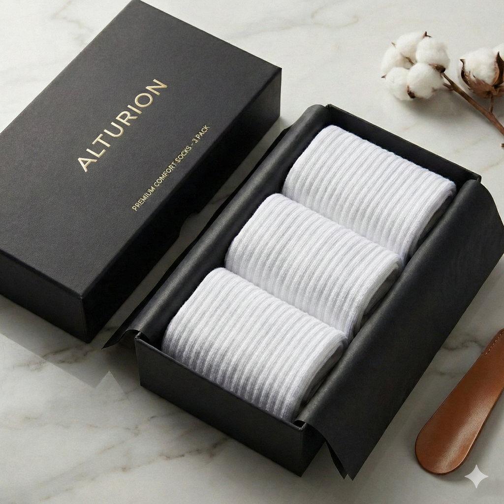 Pack De 3 Calcetines Cómodos – Blanco